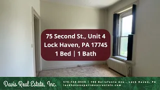 Apartment Tour 75 Second St Unit 4 Lock Haven PA