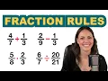 ALL Rules for Fractions - Calculating