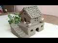 Download Lagu Amazing technique build DIY miniature Clay House | how to make Clay House