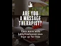 Attention all Massage Therapist freelancers