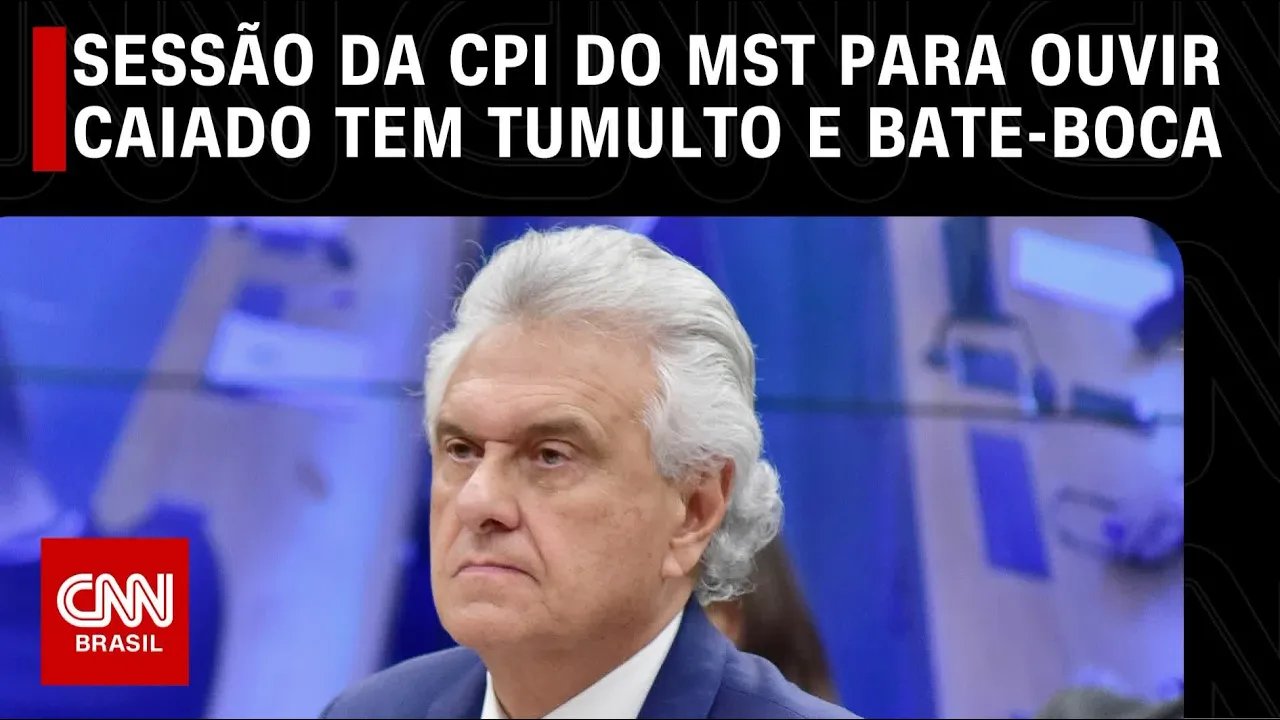 Sessão da CPI do MST para ouvir Caiado tem tumulto e bate-boca | CNN ARENA