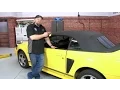 Mustang KEE Auto Top Convertible Top With Plastic Window One-Piece Vinyl 1994-2004 Installation