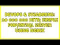 DevOps SysAdmins 20 000 000 hits simple server using NGINX 2 Solutions