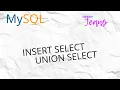 A nice showcase of use of UNION SELECT statement inside INSERT query