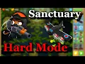 BTD6 Sanctuary - Hard Mode No Abilities or Monkey Knowledge Guide Tutorial