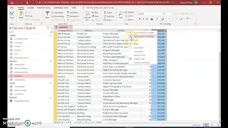 Access Module 3 Project Part 1