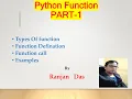 python class 12 in odia Functions in Python Ranjan Das Ranjan Sir PythonSoft