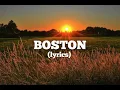 BOSTON (lyrics) - augustana