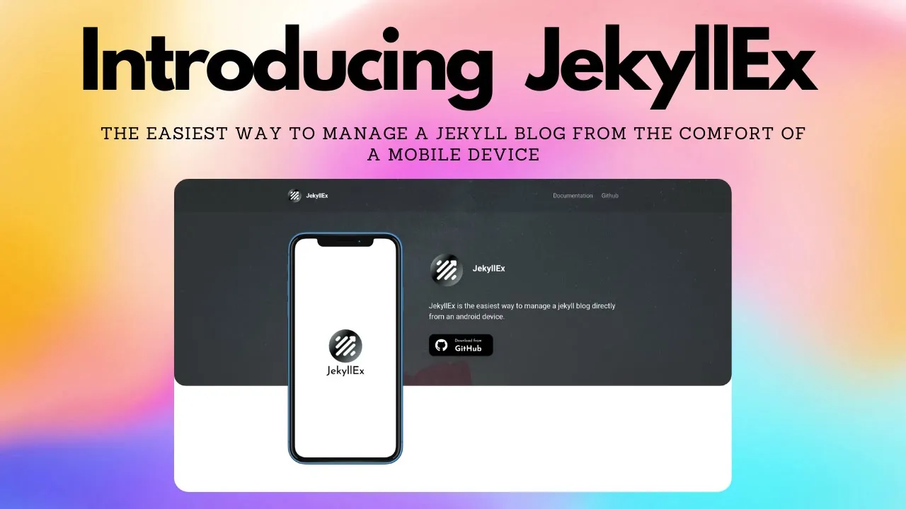 [DEMO] JekyllEx Android App - The easiest way to manage a Jekyll blog from an Android device!
