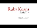 Part 3 - about arrays