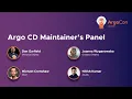 Argo CD Maintainer s Panel - Dan Garfield Joanna Wyganowska Christian Hernandez Nitish Kumar