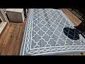 8x10 Outdoor Rug Large Waterproof Reversible Plastic Straw Mat Easy Clean Patio Carpet