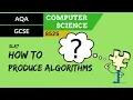 37 AQA GCSE 8525 SLR7 - 3 1 How to produce algorithms