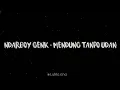 Awak Dewe Tau Duwe Bayangan || Ndarboy Genk - Mendung Tanpo Udan (Lirik)