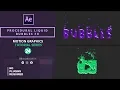 Procedural Liquid Bubbles FX in After Effects No Plugins