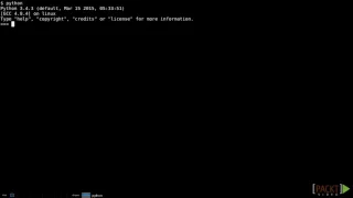 003 using the command line and the interactive shell