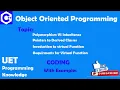 Pointer to Derived classes Introduction to Virtual Function