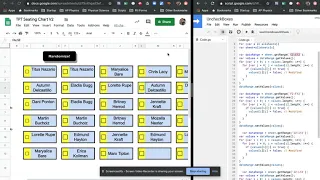 Automatically Unchecking Boxes Script Seating Chart