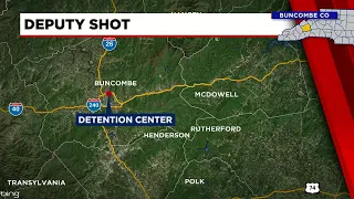 Buncombe Co deputy shot outside detention facility