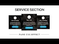 Creative Service Section using HTML CSS