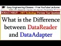 Difference between DataReader and DataAdapter - NET Technology Lectures