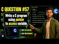 C Programming Question Access Variable Using Pointer in C