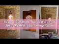 Review ZOMNAI The Last Supper Jesus Wall Art for Living Room Office Gold Canvas Painting Prints Clas