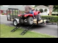 ATV Side Load Ramps on a PJ Utility Trailer