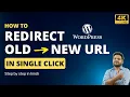 How to Redirect URL in WordPress in Hindi 301 Redirection in WordPress 404 Page Redirection