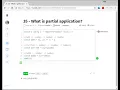 35 - What is Partial Application