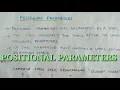 Positional parameters in Linux