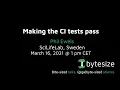 Making the CI tests pass nf -