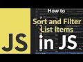 How to Sort and Filter List Items Using JavaScript Build a Dynamic Searchable List with Examples