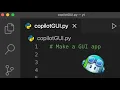Can Github Copilot make a GUI app