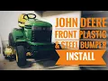 John Deere Front Plastic Steel Bumper Install