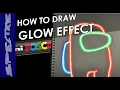 How to Draw in the Glow or Neon Effect easy with