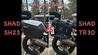 MotoVagabondNate updates ADVBIK from SHAD SH23 to Terra TR30 Adventure panniers