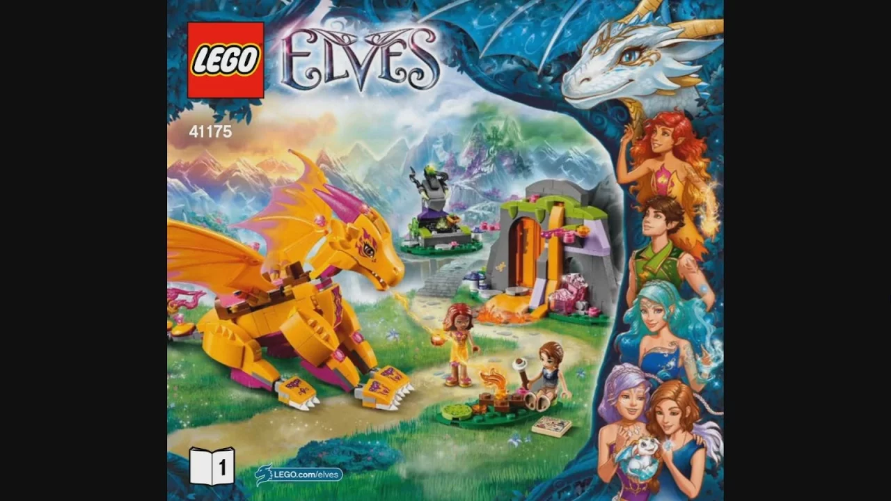 LEGO Elves Fire Dragon's Lava Cave from LEGO