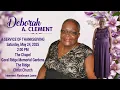 A Service of Celebration for the life of Deborah Clement