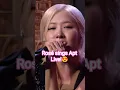Download Lagu Rosé APT Live Vocals ft Bruno Mars at Howard Stern Show#viral #rosé #brunomars #apt #kpop #blackpink