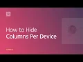 How to Hide Columns Per Device in Elementor