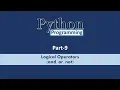 Logical Operators Python Part 9 Learn CSE Malayalam