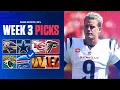 NFL Predictions and Best Bets For EVERY Week 3 Game Jags at Bills Commanders at Bengals