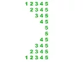 Number pattern program in java series 4 Hindi