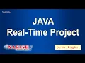Java Real Time Project Session-1 by Mr Raghu