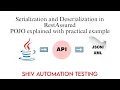Serialization and Deserialization in Rest Assured API Testing Interview Questions Java