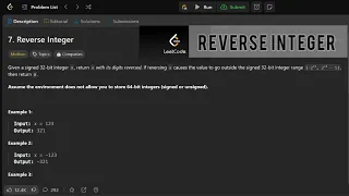 Leetcode 7 Reverse Integer C