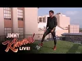 Neymar Jr Attempts Terrifying Shot from Jimmy Kimmel s Roof