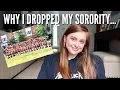 why I dropped out of my sorority at Auburn University my recruitment experience frats etc