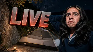 CAMPING en VIVO en un CAÑÓN sobreviviendo